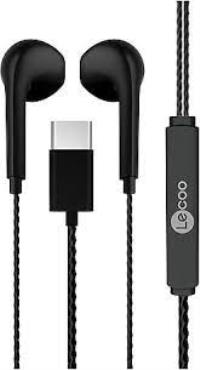 Lenovo LECOO EH104C-BK SİYAH TYPE-C KULAK İÇİ KABLOLU KULAK İÇİ MİKFORONLU KULAKLIK - 1